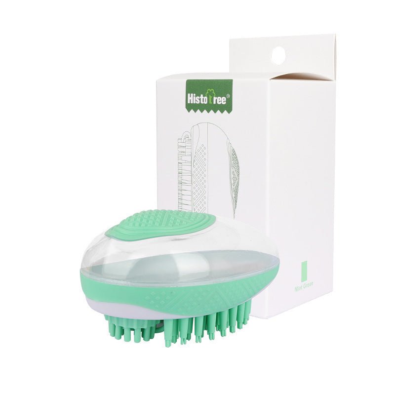 Brosse de Bain 2 - en - 1 pour Chiens et Chats - Outil de Nettoyage en Silicone - Allomarc.com