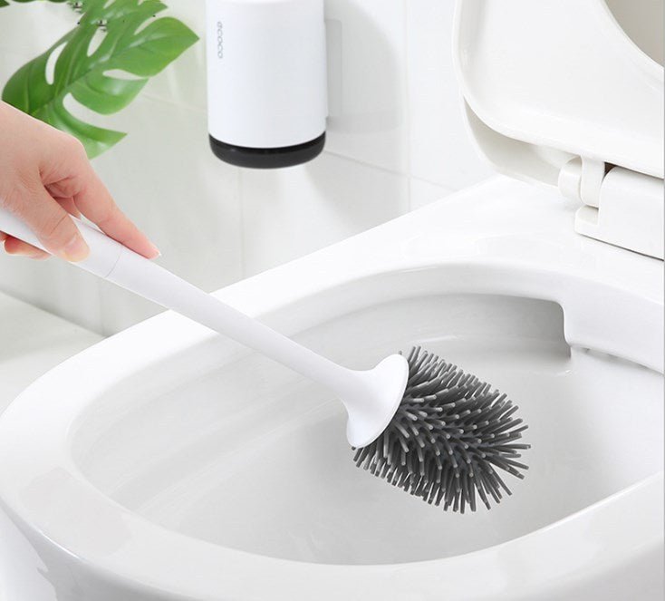 Brosse de Toilette à Tête en Plastique Souple Antiadhésive - Allomarc.com