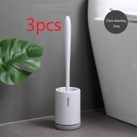 Brosse de Toilette à Tête en Plastique Souple Antiadhésive - Allomarc.com