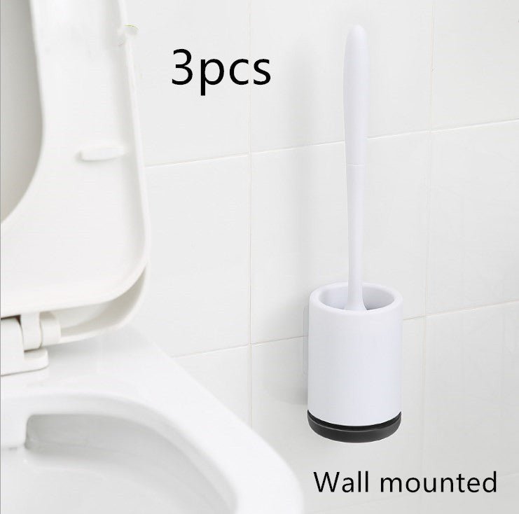 Brosse de Toilette à Tête en Plastique Souple Antiadhésive - Allomarc.com