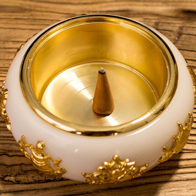 Brûleur d'Encens Bouddhiste en Bronze Ancien - Allomarc.com