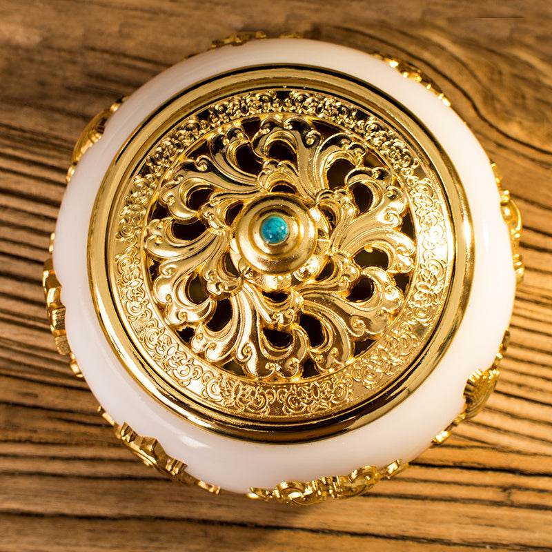 Brûleur d'Encens Bouddhiste en Bronze Ancien - Allomarc.com