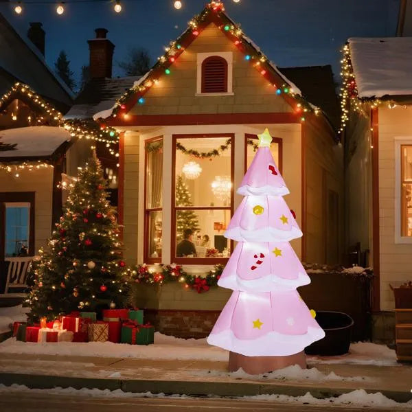 Décoration Gonflable de Noël Lumineuse 7,2 Pieds avec LED Intégrées