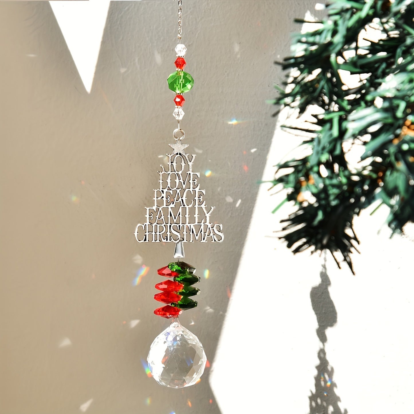 Pendentif en Cristal Suncatcher pour Noël