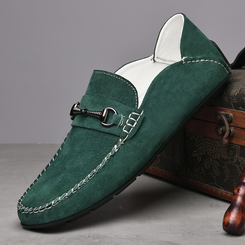 Chaussures Casual en Cuir Suédé Respirantes pour Hommes