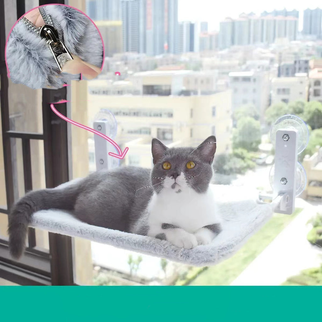 Hamac de Fenêtre avec Ventouse pour Chats - Confort et Style