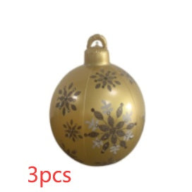 Boule de Noël Gonflable 60CM pour Décoration Extérieure