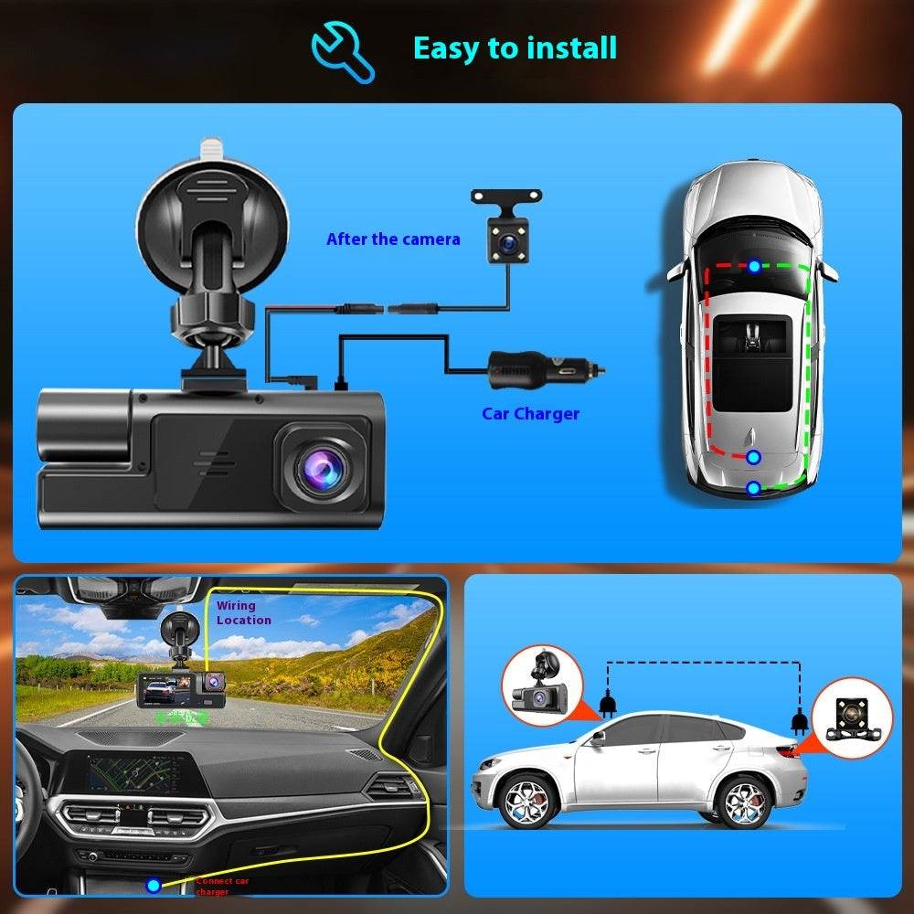Enregistreur de conduite avec connexion WiFi et image de recul - Allomarc.com