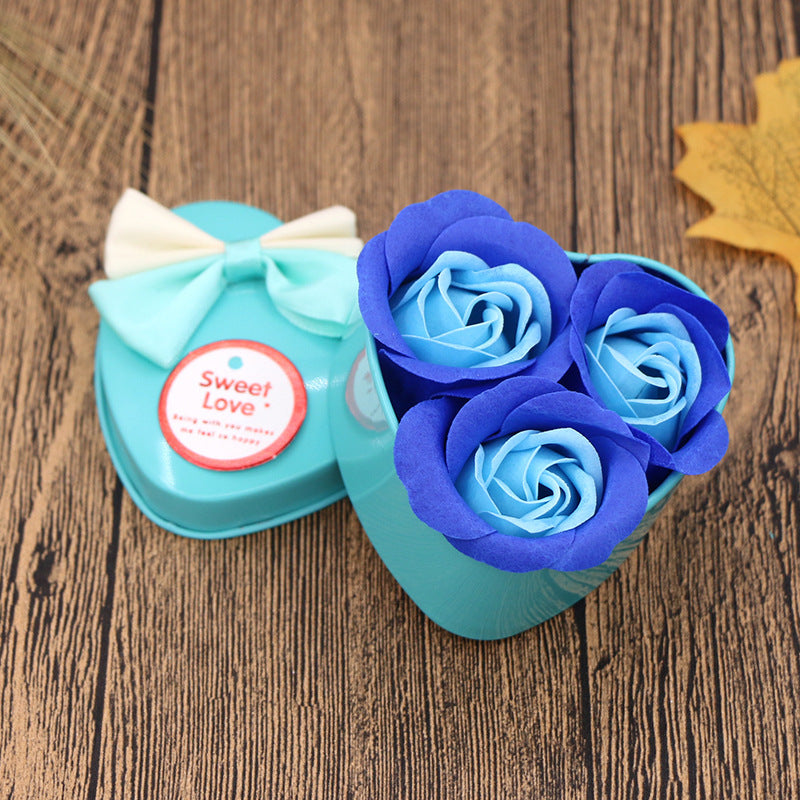 Boîte Cadeau Fleurs en Savon - Idée Cadeau pour la Saint-Valentin et la Fête des Mères