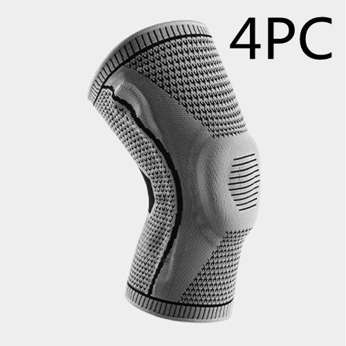Genouillères en silicone respirantes avec compression pour le sport