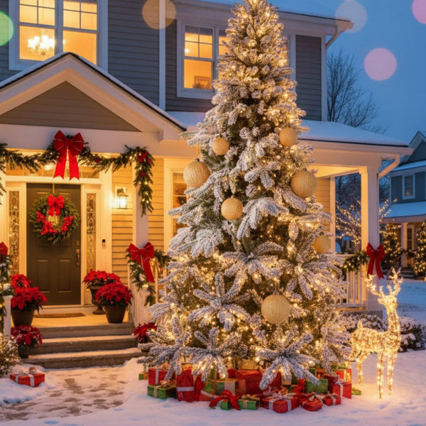 Set de 6 Boules de Noël en Verre - Décorations Éclatantes pour Arbre de Fête