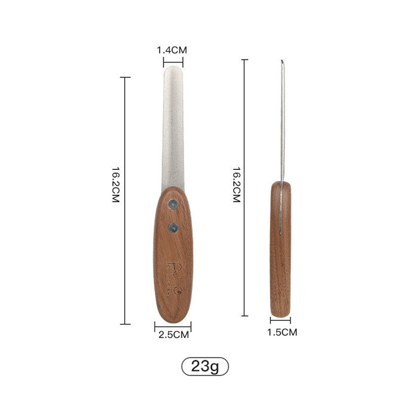 Peigne en Bois Massif Antique pour Éliminer les Poils Flottants