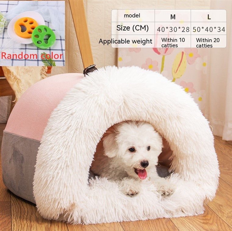 Nid Portable Splice pour Animaux - Confort d'Automne et Hiver