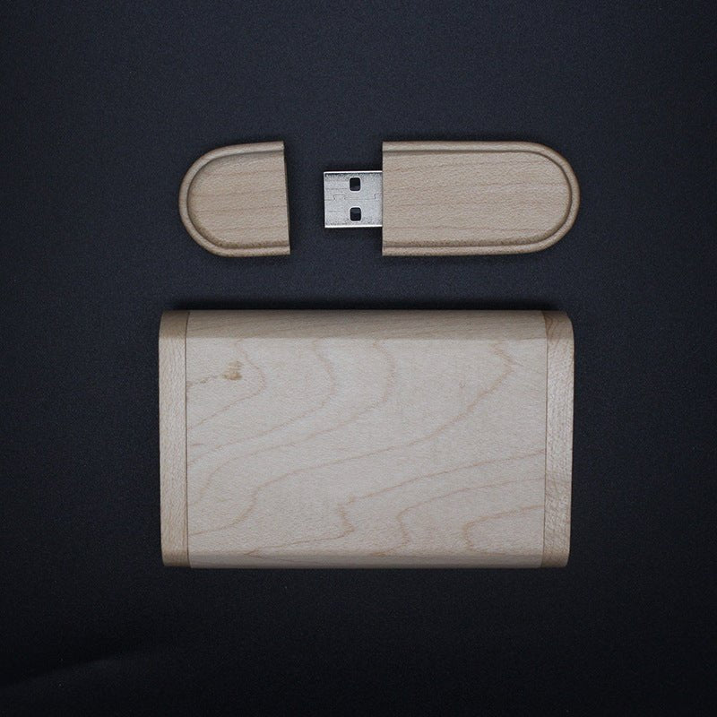 Cadeau d'entreprise personnalisé : clé USB en bois avec logo - Allomarc.com
