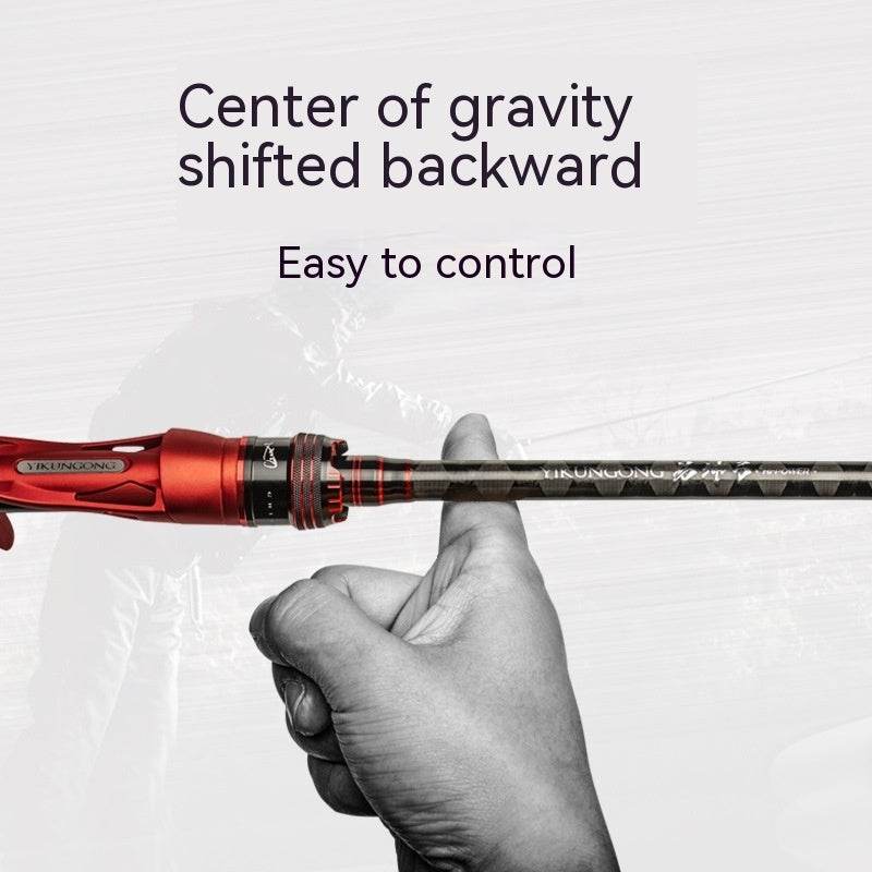 Canne à Pêche Légère en Carbone avec Poignée Droite - Allomarc.com