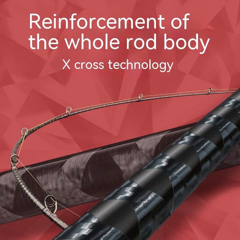 Canne à Pêche Légère en Carbone avec Poignée Droite - Allomarc.com