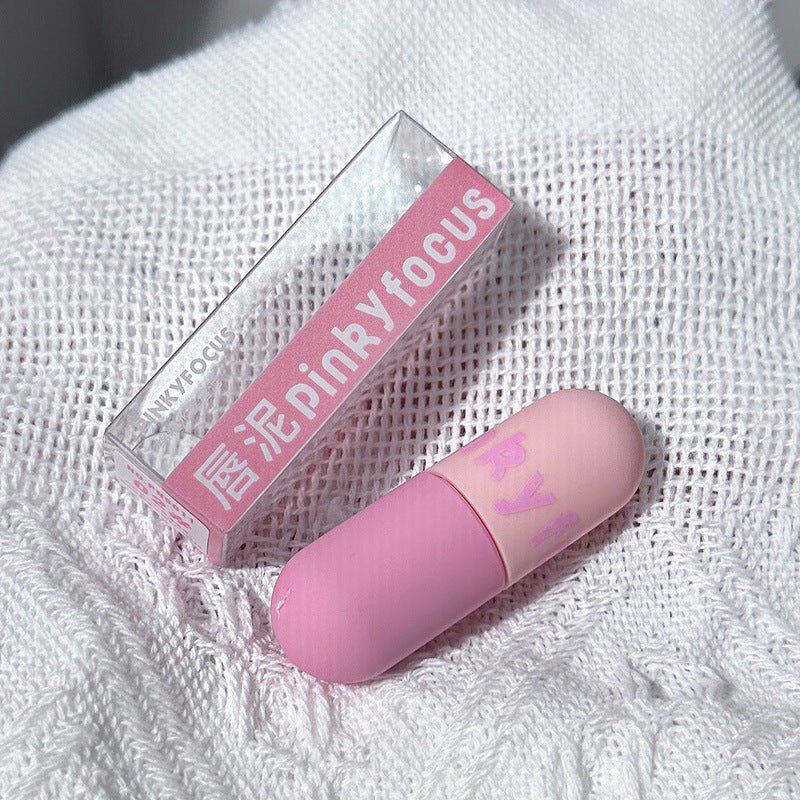 Capsules Lip Mud Suit Matte Finish Velvet PinkyFocus - Allomarc.com