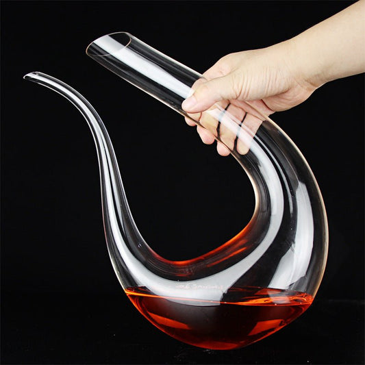 Carafe à Vin en Cristal avec Goulot Verseur pour Bar Familial - Allomarc.com