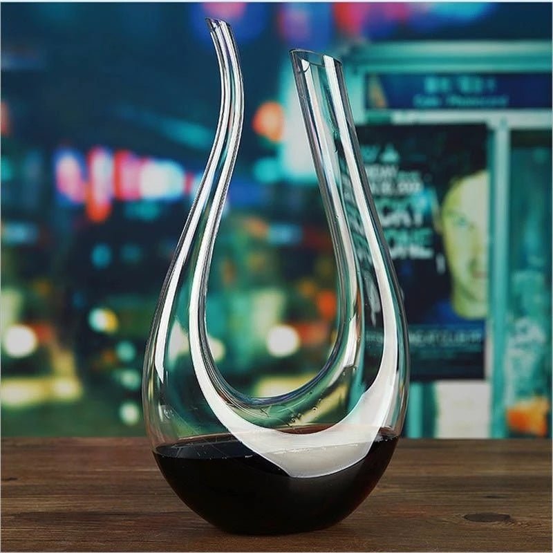 Carafe à Vin en Cristal avec Goulot Verseur pour Bar Familial - Allomarc.com