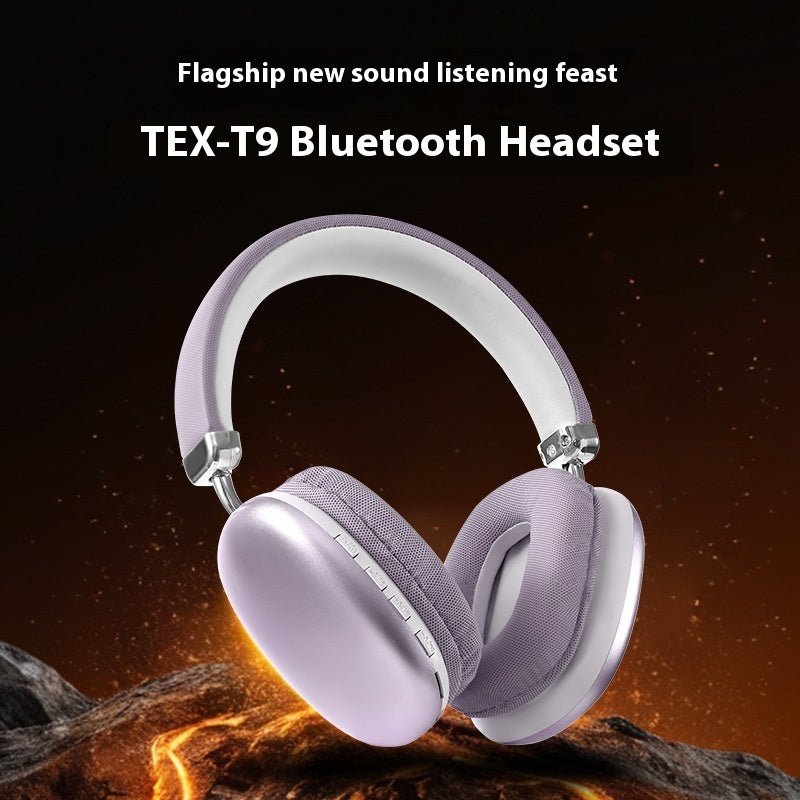 Casque Bluetooth TEX - T9 sans fil avec oreillettes montées sur la tête - Allomarc.com