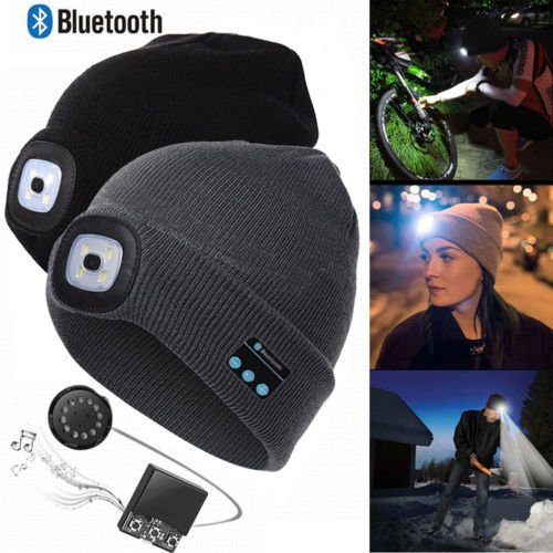 Casquette Bluetooth LED avec Casque Sans Fil Intégré - Allomarc.com