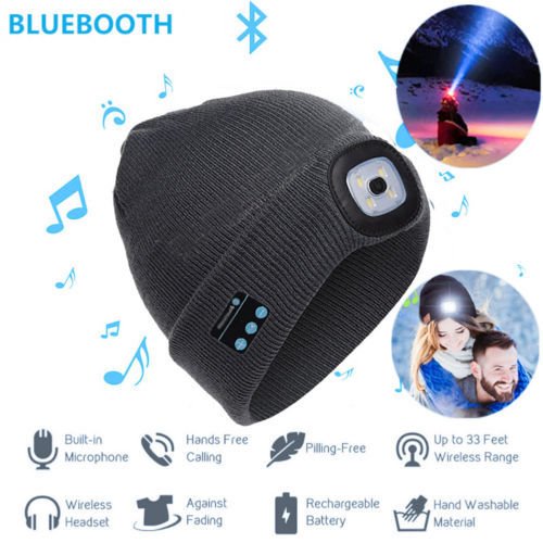 Casquette Bluetooth LED avec Casque Sans Fil Intégré - Allomarc.com