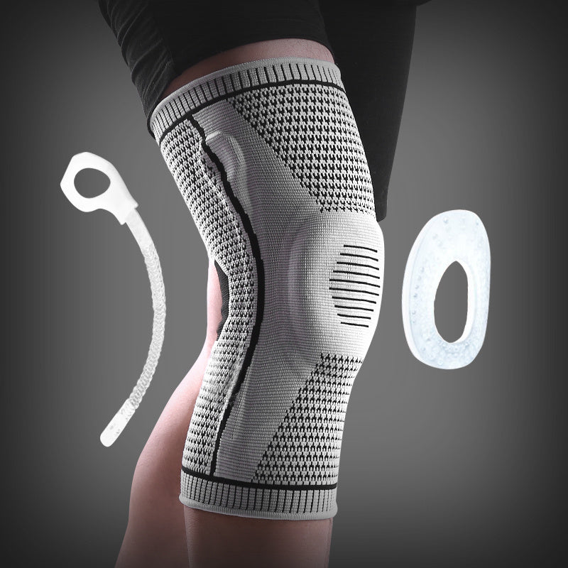 Genouillères en silicone respirantes avec compression pour le sport