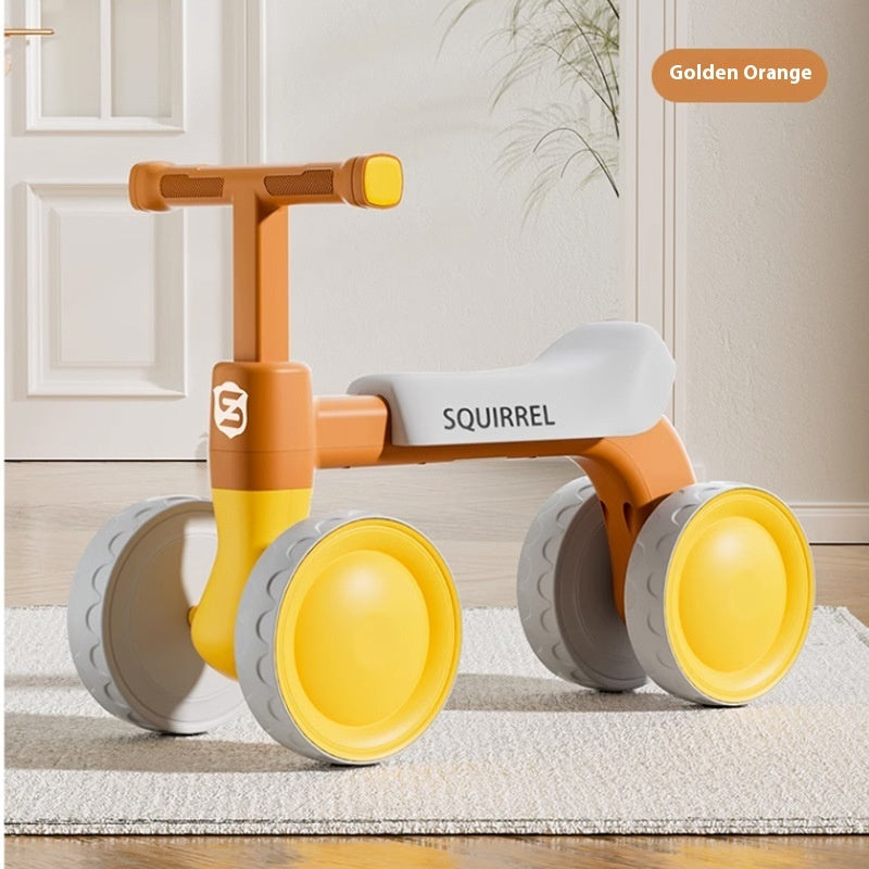 Vélo d'équilibre pour enfants à quatre roues sans pédales
