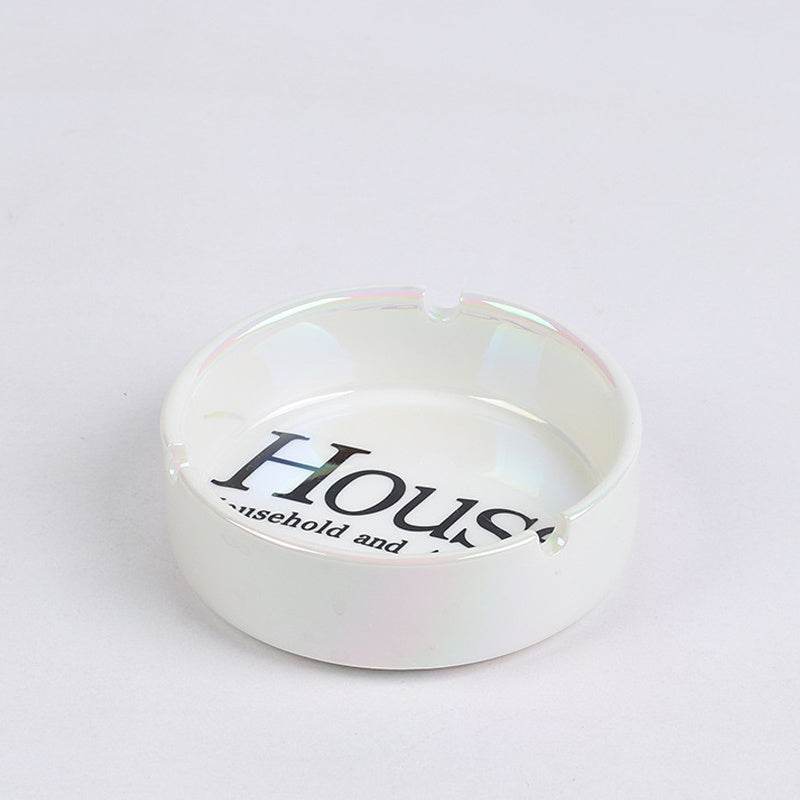 Cendrier en Céramique Luxe Argent Nordic - Allomarc.com