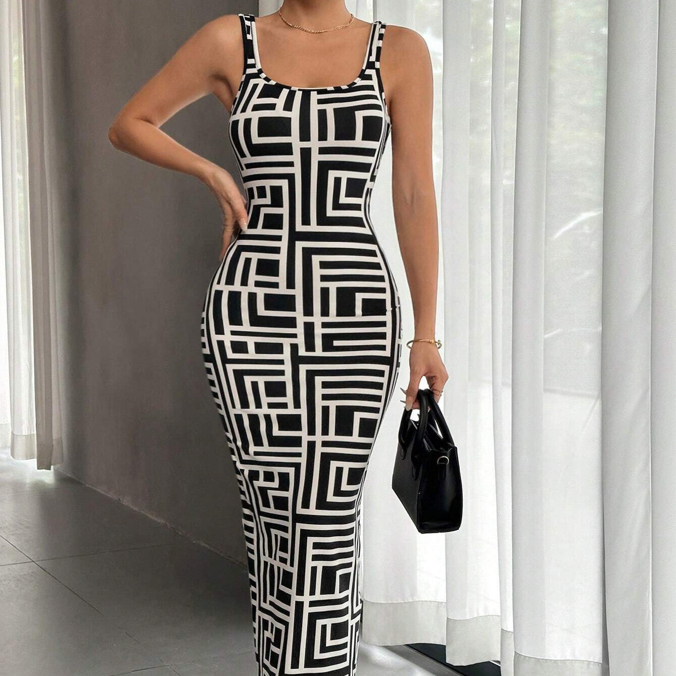Robe Veste Imprimée à Manches Courtes pour Femme