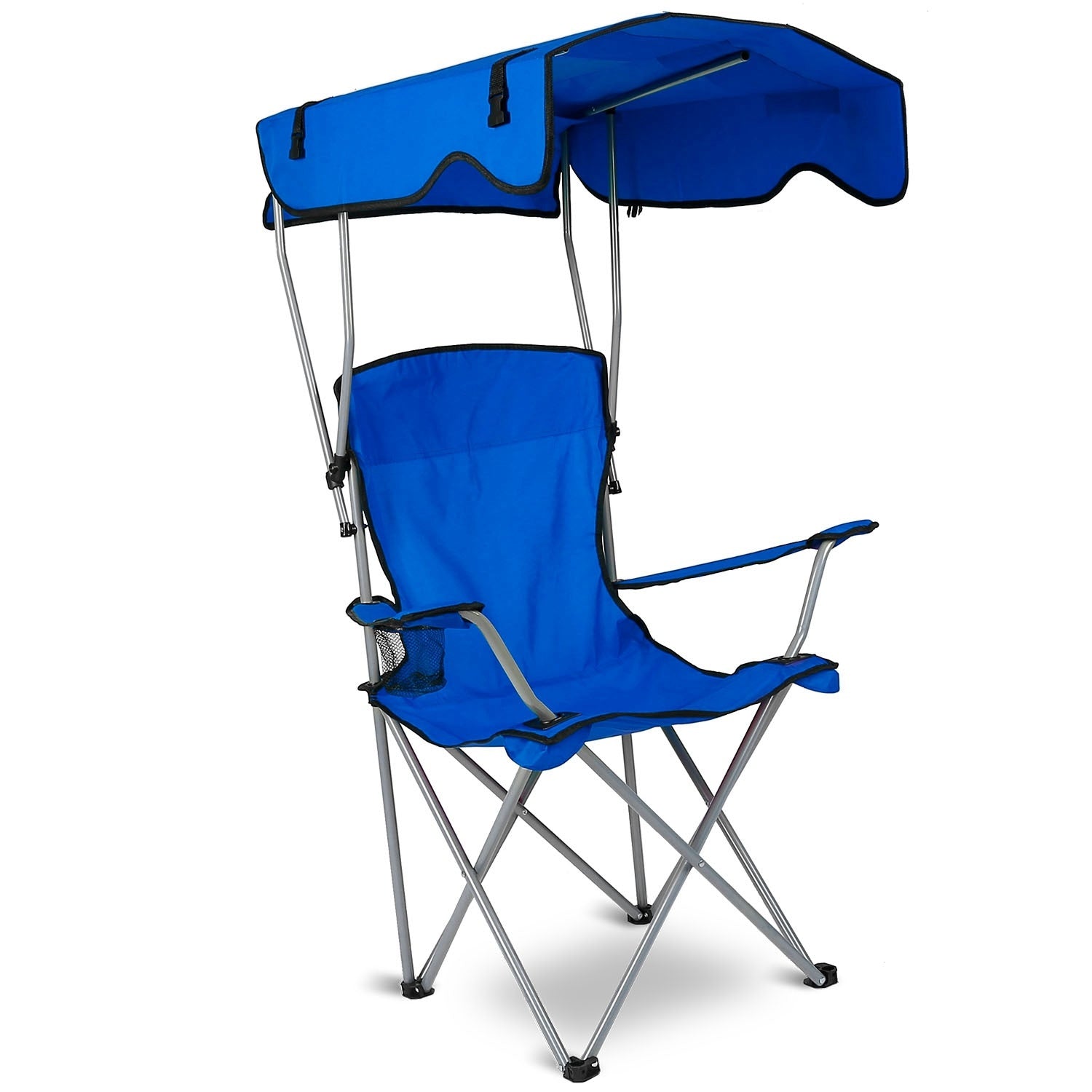 Chaise de Camping Pliable avec Canopy et Porte - Gobelet - Charge Maximale de 330LBS - Allomarc.com