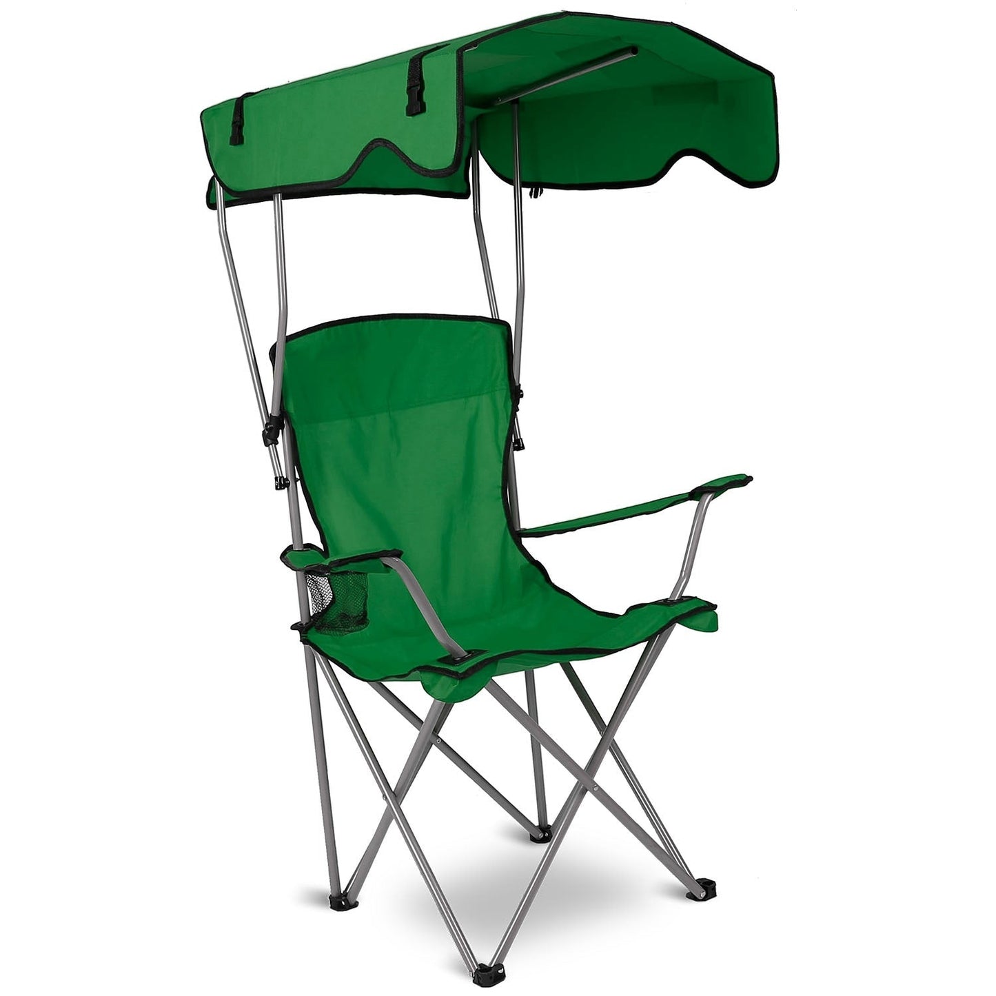 Chaise de Camping Pliable avec Canopy et Porte - Gobelet - Charge Maximale de 330LBS - Allomarc.com