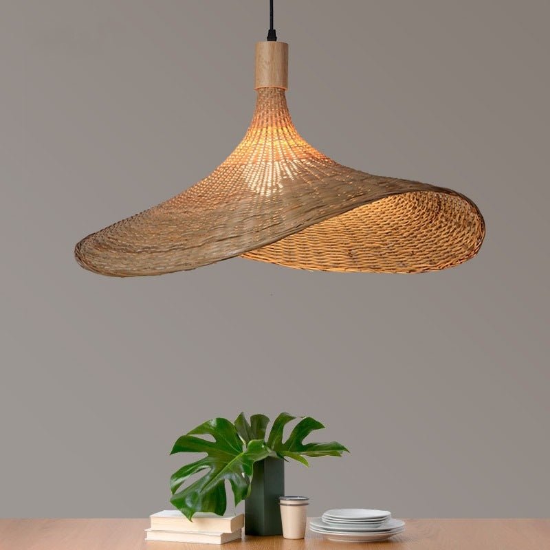 Chandelier en Bambou - Lampes de Style Japonais - Allomarc.com