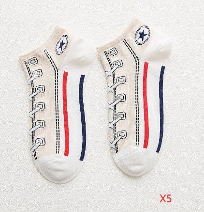 Chaussettes de bateau en coton peigné - Déodorantes et respirantes - Allomarc.com