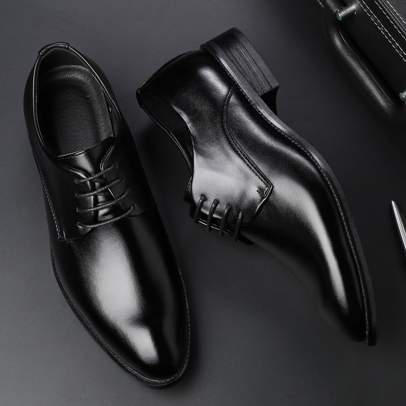 Chaussures de costume pour hommes en cuir noir - Direct usine - Allomarc.com