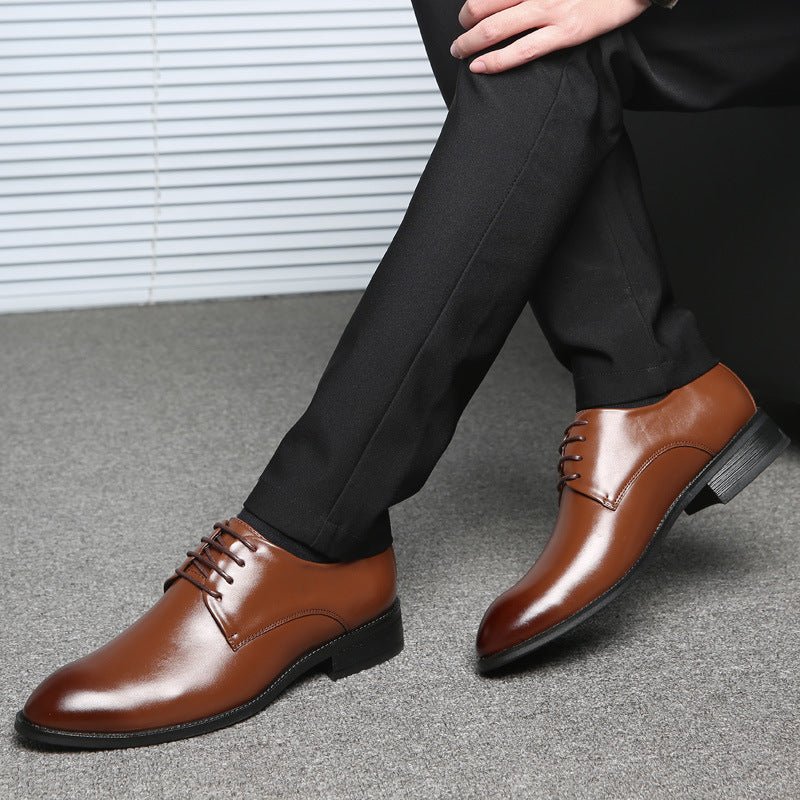 Chaussures de costume pour hommes en cuir noir - Direct usine - Allomarc.com