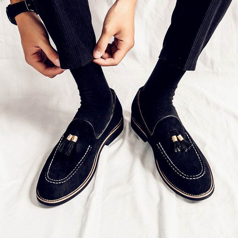 Chaussures de mode en cuir mat pour hommes - Allomarc.com