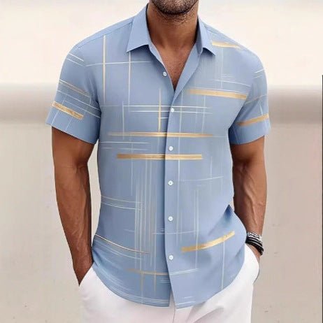 Chemise à Boutons pour Hommes - Mode Décontractée pour les Vacances en Plein Air - Allomarc.com