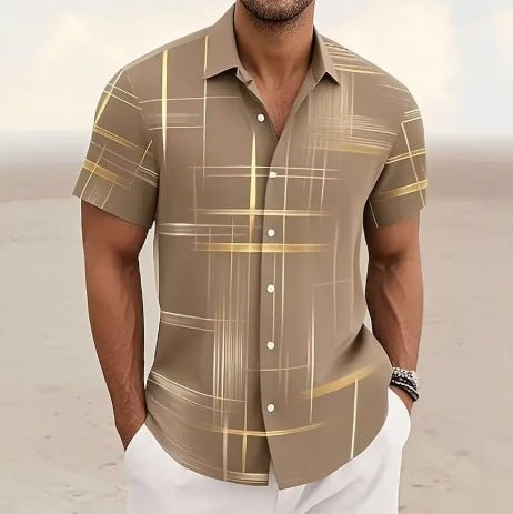 Chemise à Boutons pour Hommes - Mode Décontractée pour les Vacances en Plein Air - Allomarc.com