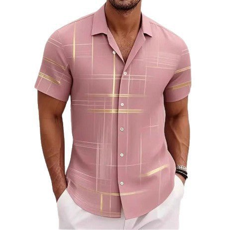 Chemise à Boutons pour Hommes - Mode Décontractée pour les Vacances en Plein Air - Allomarc.com