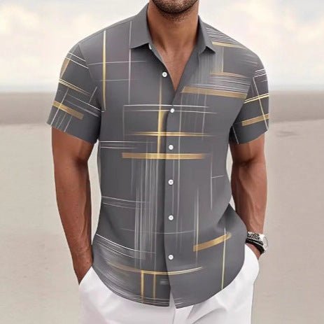 Chemise à Boutons pour Hommes - Mode Décontractée pour les Vacances en Plein Air - Allomarc.com