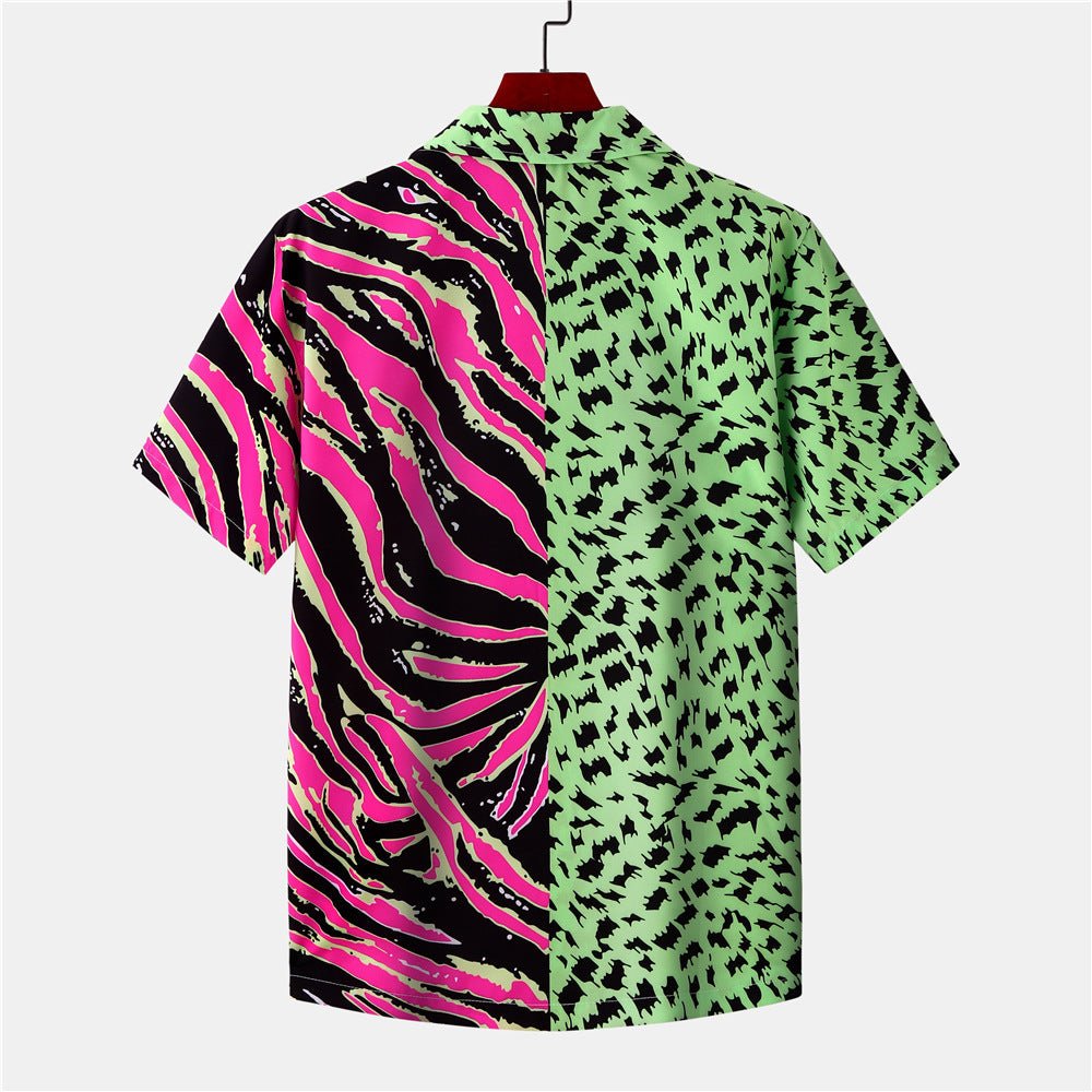 Chemise à manches courtes imprimée pour la plage - Allomarc.com