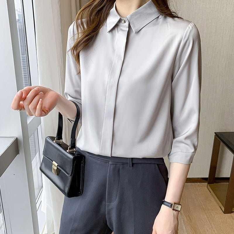 Chemise en Soie Épais en Fleece pour Femmes - Allomarc.com