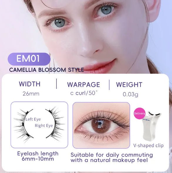 Cils Magnétiques en Boîte Blanche - Une Paire - Allomarc.com