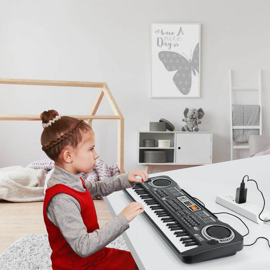 Clavier Électronique 61 Touches pour Enfants - Piano Numérique avec Microphone - Allomarc.com