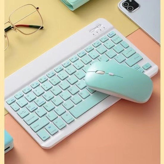 Clavier et Souris Sans Fil Ultra - Fins Compatibles avec Apple - Couleurs Macaron - Allomarc.com