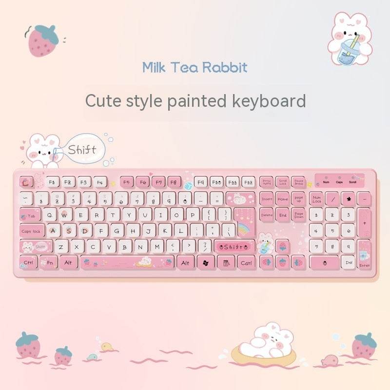 Clavier Filaire Mignon Thé au Lait Lapin Chocolat - Allomarc.com