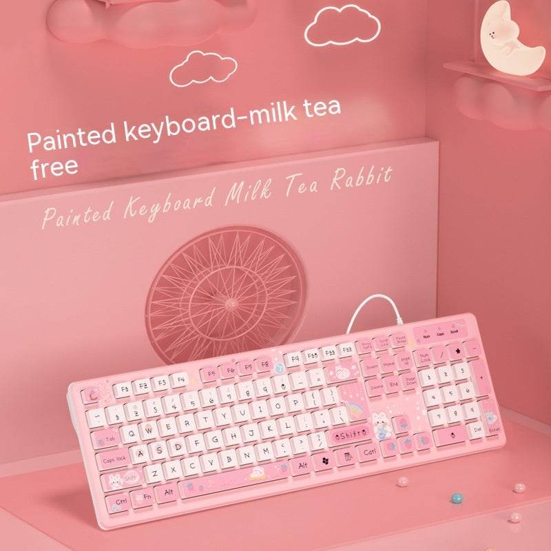 Clavier Filaire Mignon Thé au Lait Lapin Chocolat - Allomarc.com