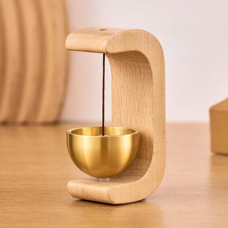 Cloche de Porte en Cuivre en Noyer Noir - Allomarc.com