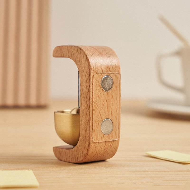 Cloche de Porte en Cuivre en Noyer Noir - Allomarc.com